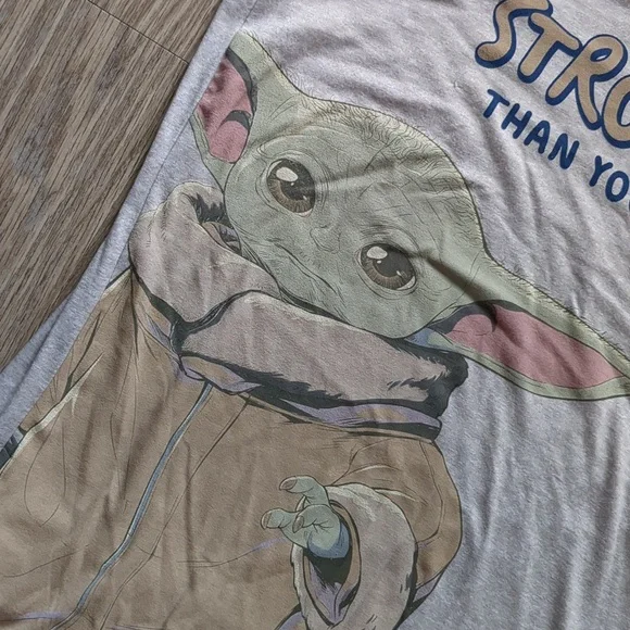 Women's S Grogu Baby Yoda Star Wars Sleep Shirt Women's Size Small Adult - Picture 2 of 5